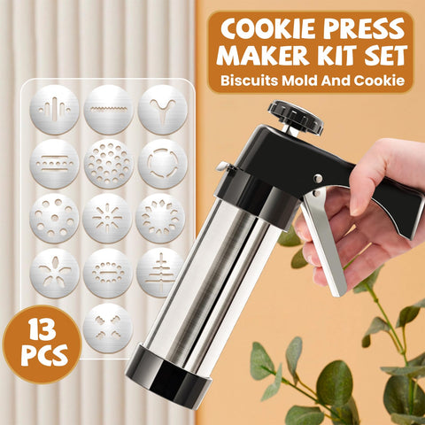 AXWATDEI cookie press negro ideal para uso doméstico de repostería