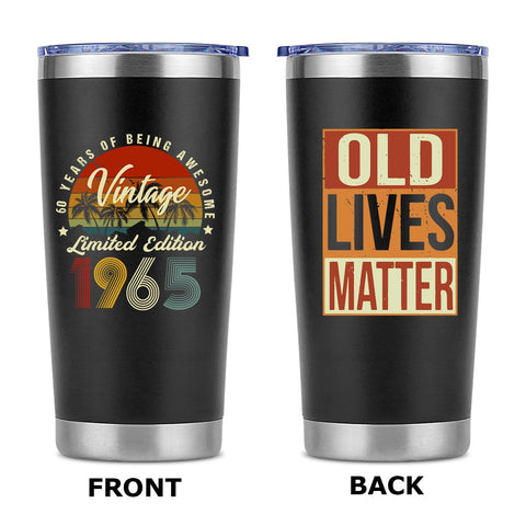 AYERMOYO Vaso termico 1965 diseño impreso para regalo memorable y uso diario.