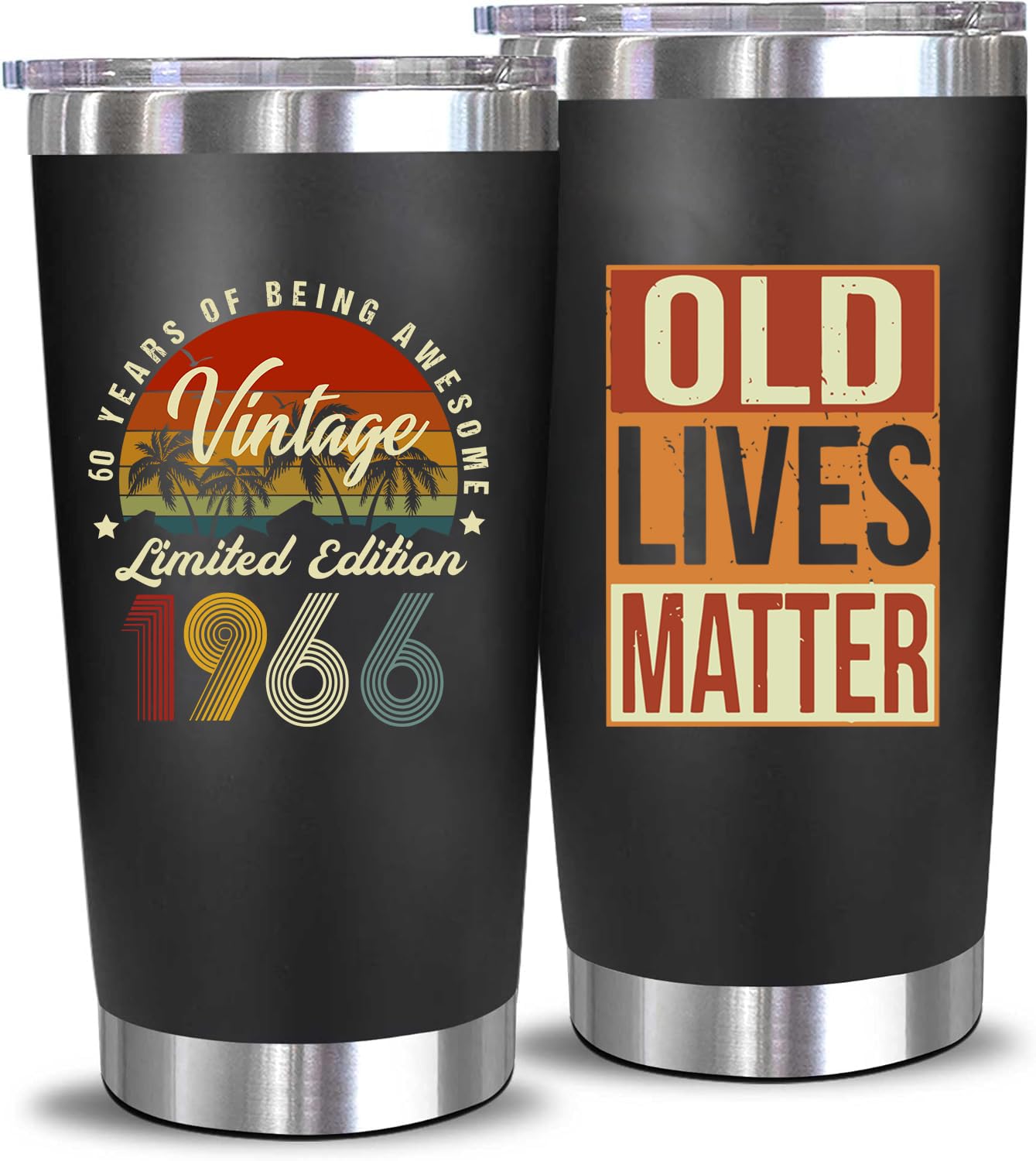 AYERMOYO vaso termico 60 aniversario 1966 ideal para bebidas calientes durante horas