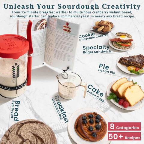 Ayerphalo kit masa madre bandas de alimentación para programar cuidados.