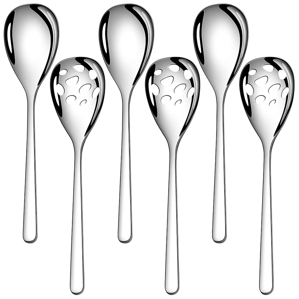 AYFDISHS seis cucharas para servir, ideal para ensaladas y guisos.