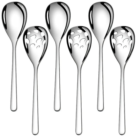 AYFDISHS seis cucharas para servir, ideal para ensaladas y guisos.