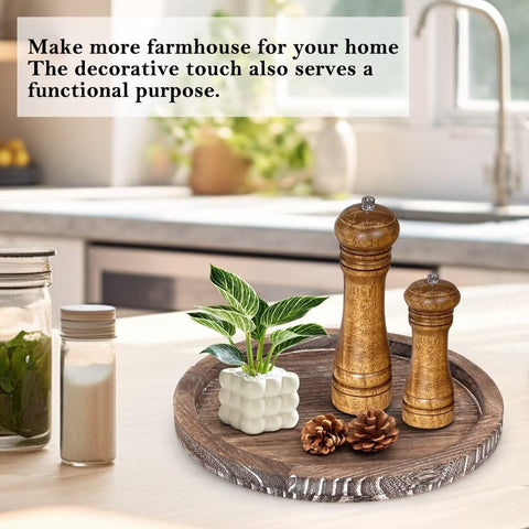 Bandeja decorativa con velas y plantas Ayiaren, añade calidez a la decoración.