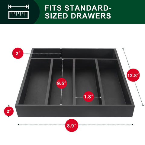 Ayiaren bandeja-organizadora-cubiertos-madera-natural, almacena utensilios con estilo y orden.