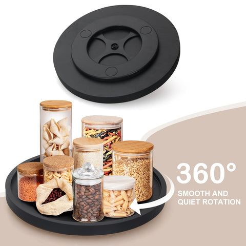 Ayiaren Lazy Susan baño, placa rotatoria impermeable para maquillaje y accesorios.