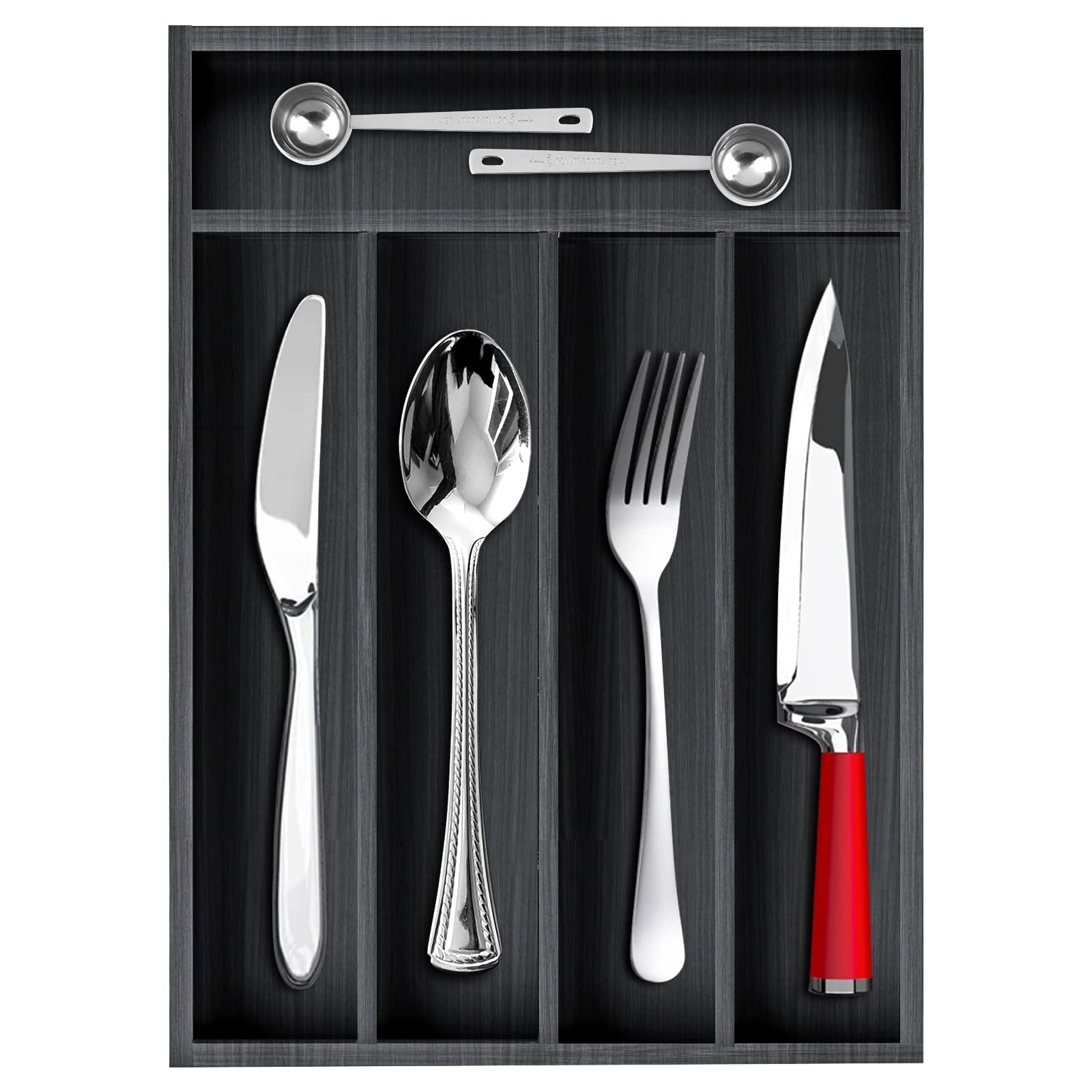 Ayiaren organizador de cubiertos en madera para cocina, ordena mejor tus cubiertos.