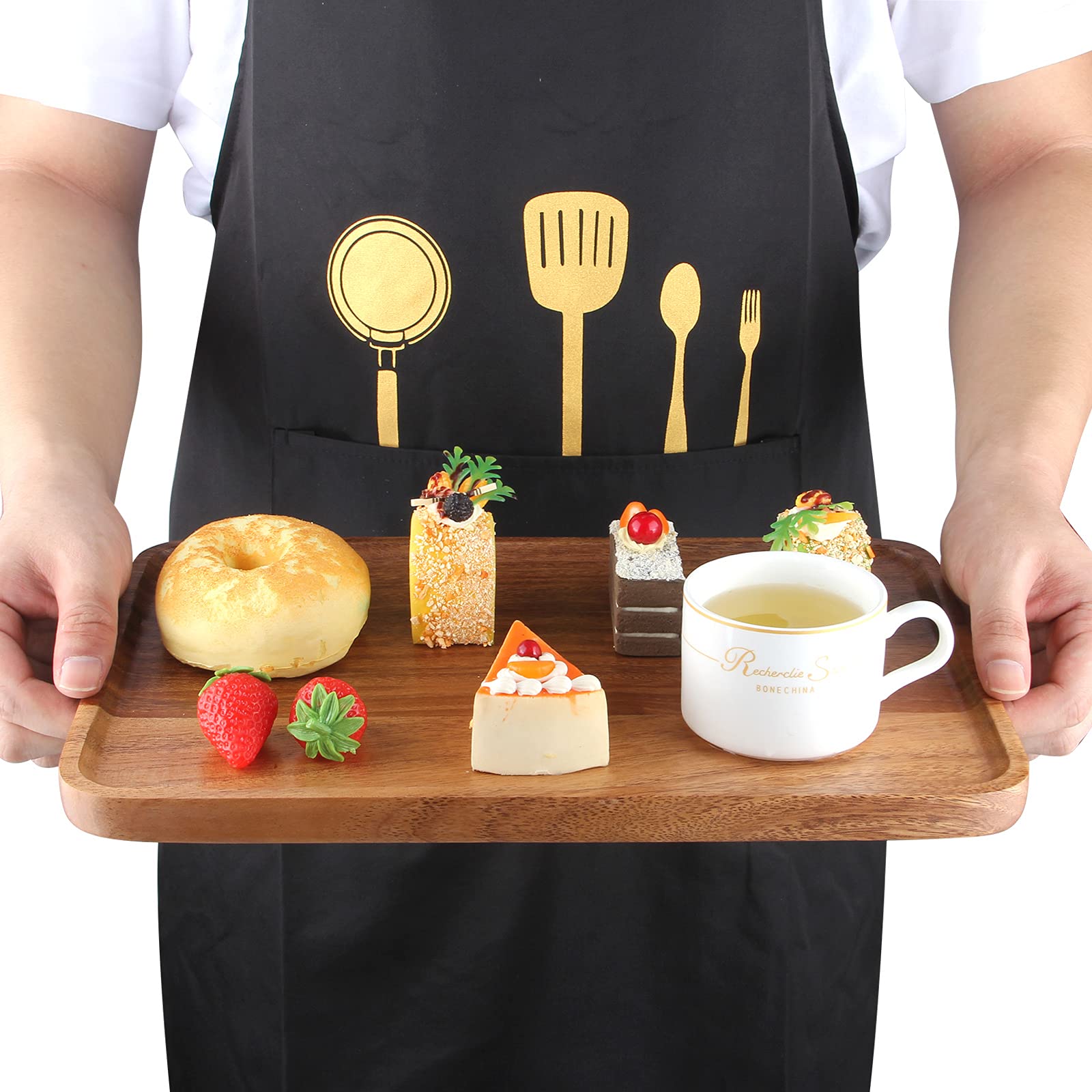Plato de postres Ayiaren, ideal para presentar dulces con elegancia.