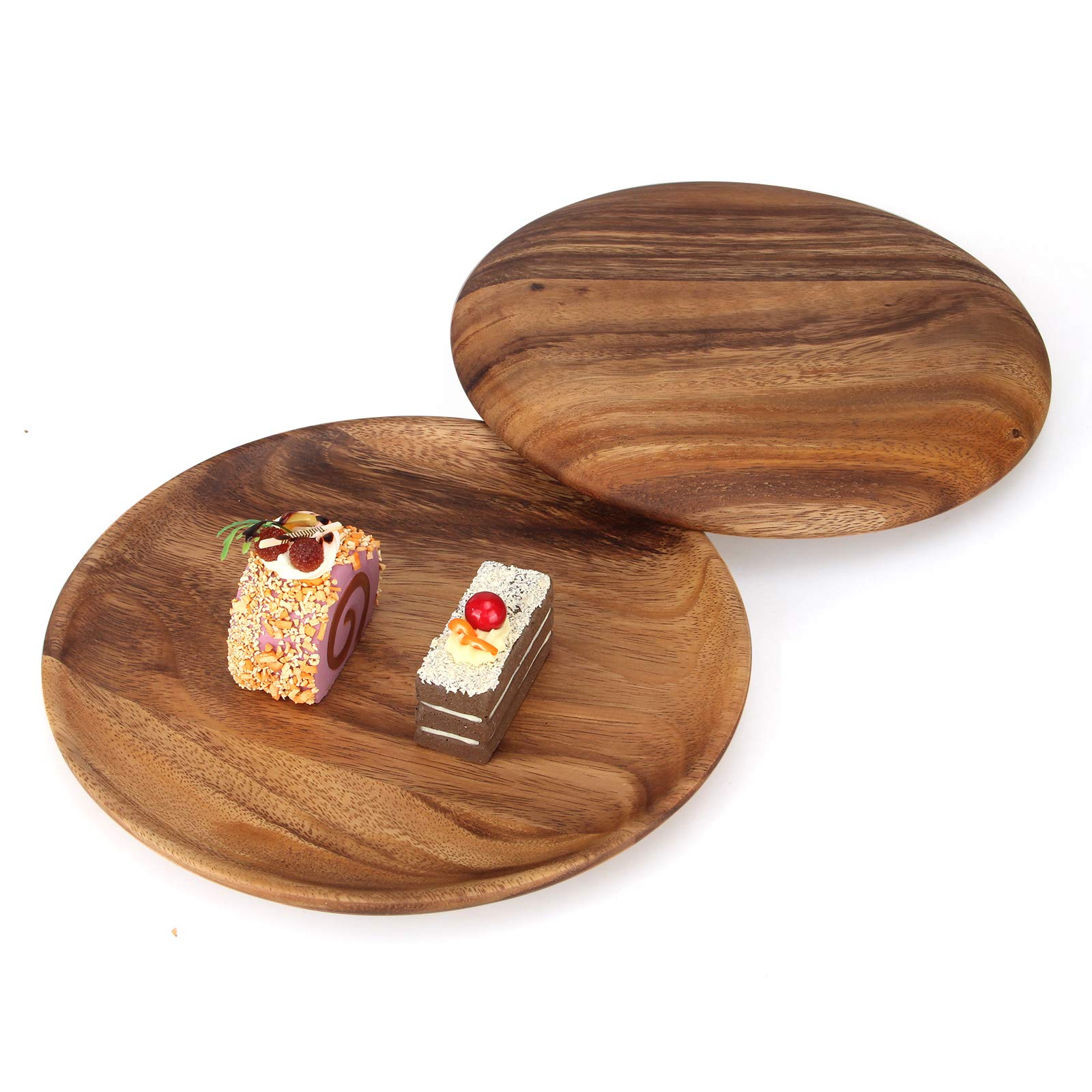 Tablero de servir de madera Ayiaren, útil como base decorativa o bandeja de comidas.