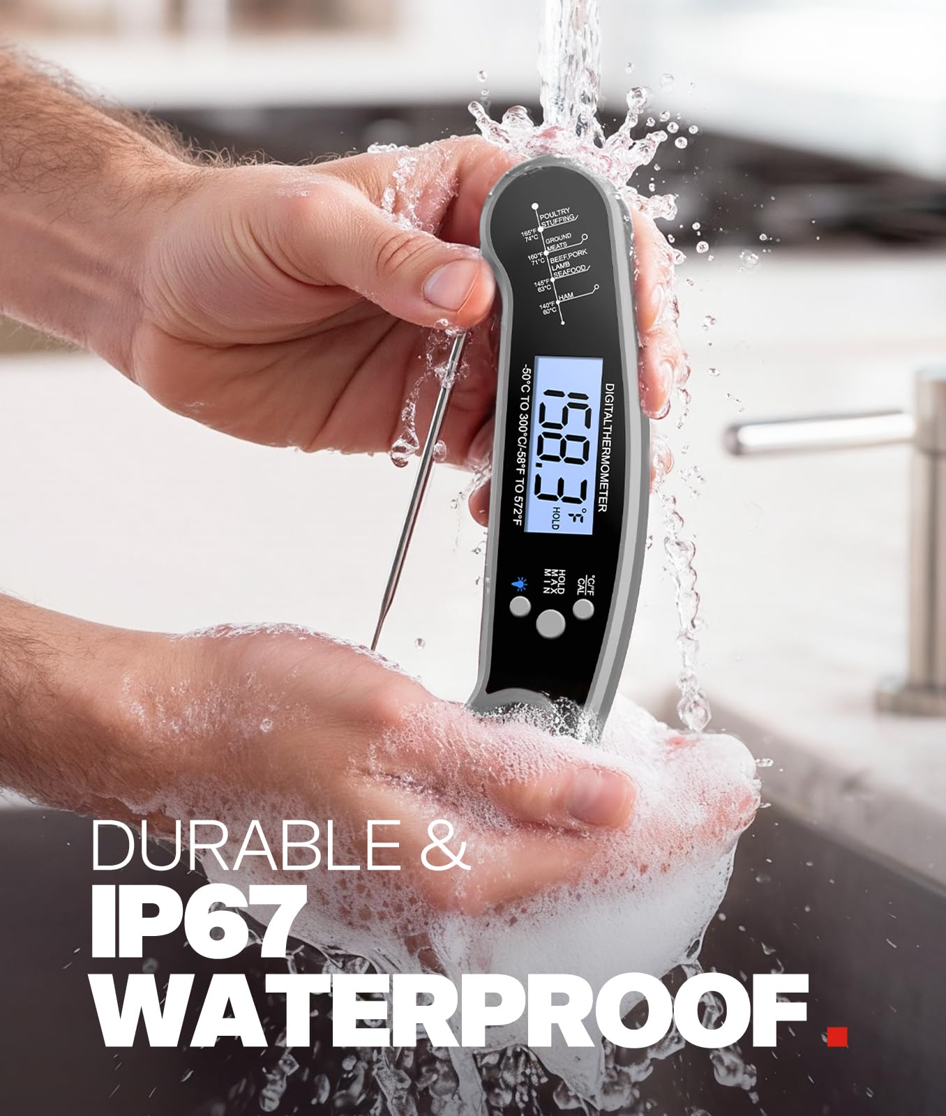 Acero inoxidable 304 AYMDKI para uso culinario seguro.