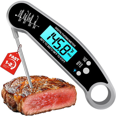 Termómetro AYMDKI de carne con lectura instantánea para cocina precisa.