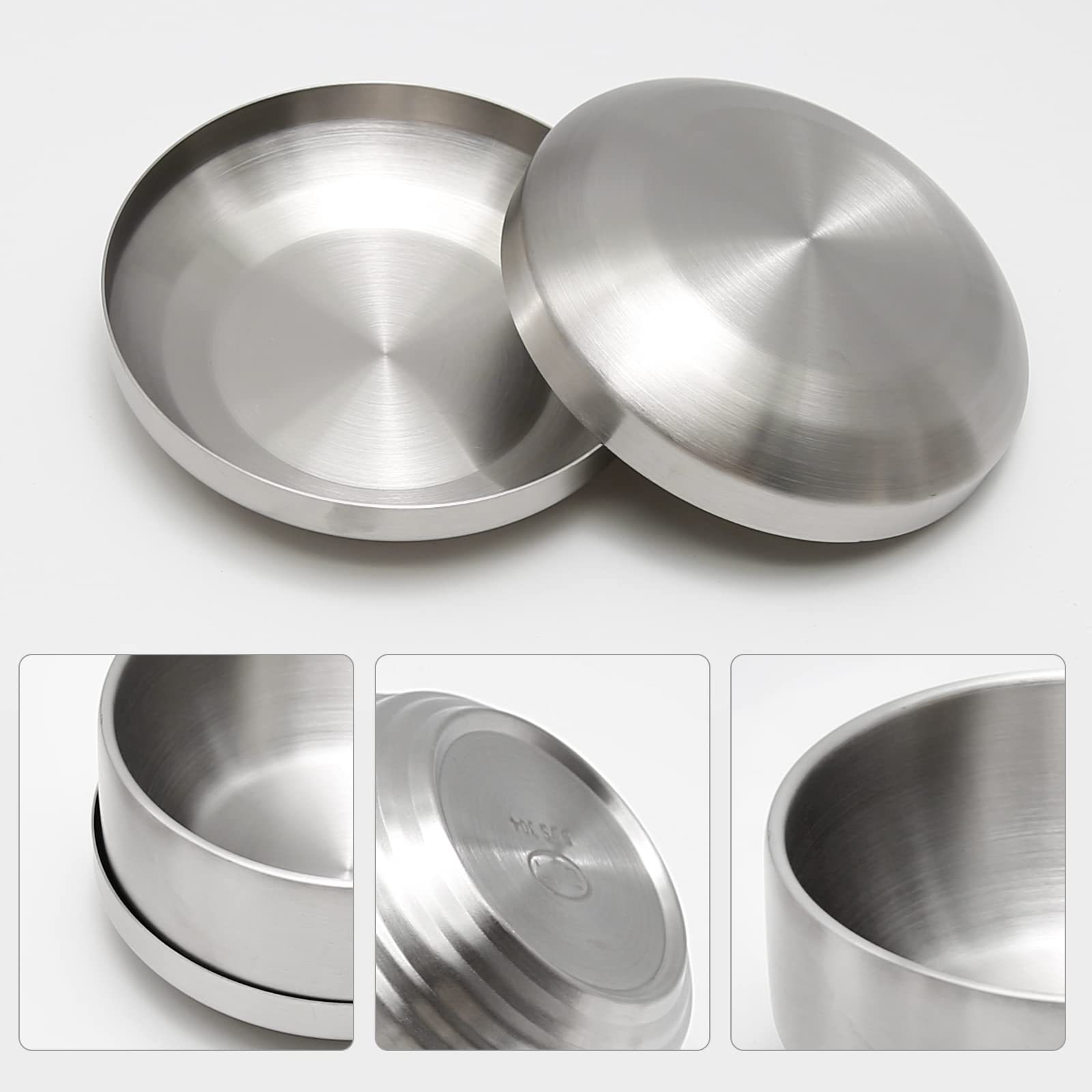 Aynaxcol tazones compactos con doble pared y tapas