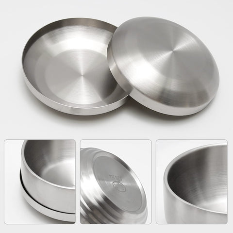 Aynaxcol tazones compactos con doble pared y tapas