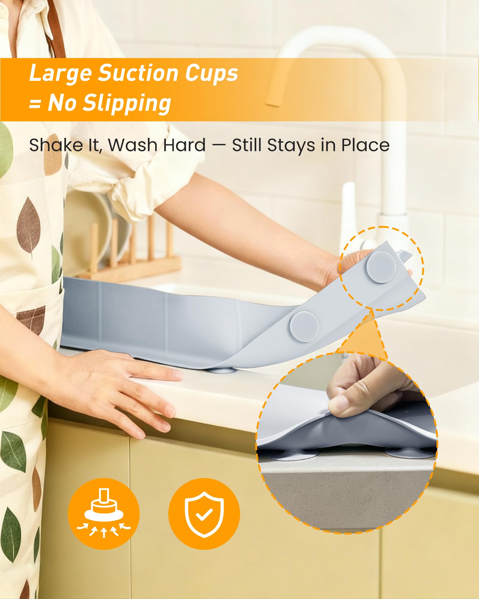 AyNirser protector de borde para lavabo, ideal para encimeras y baños.