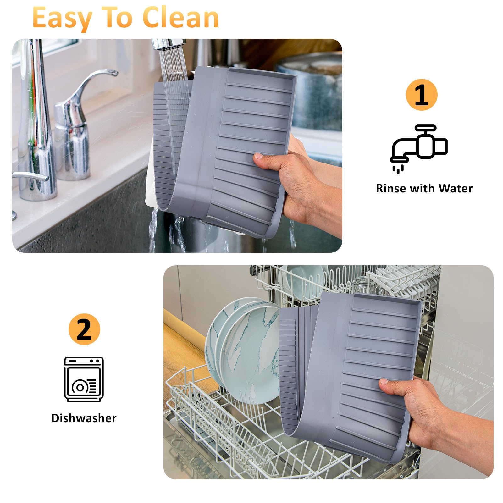 AyNirser borde protector de silicona duradero para encimeras.