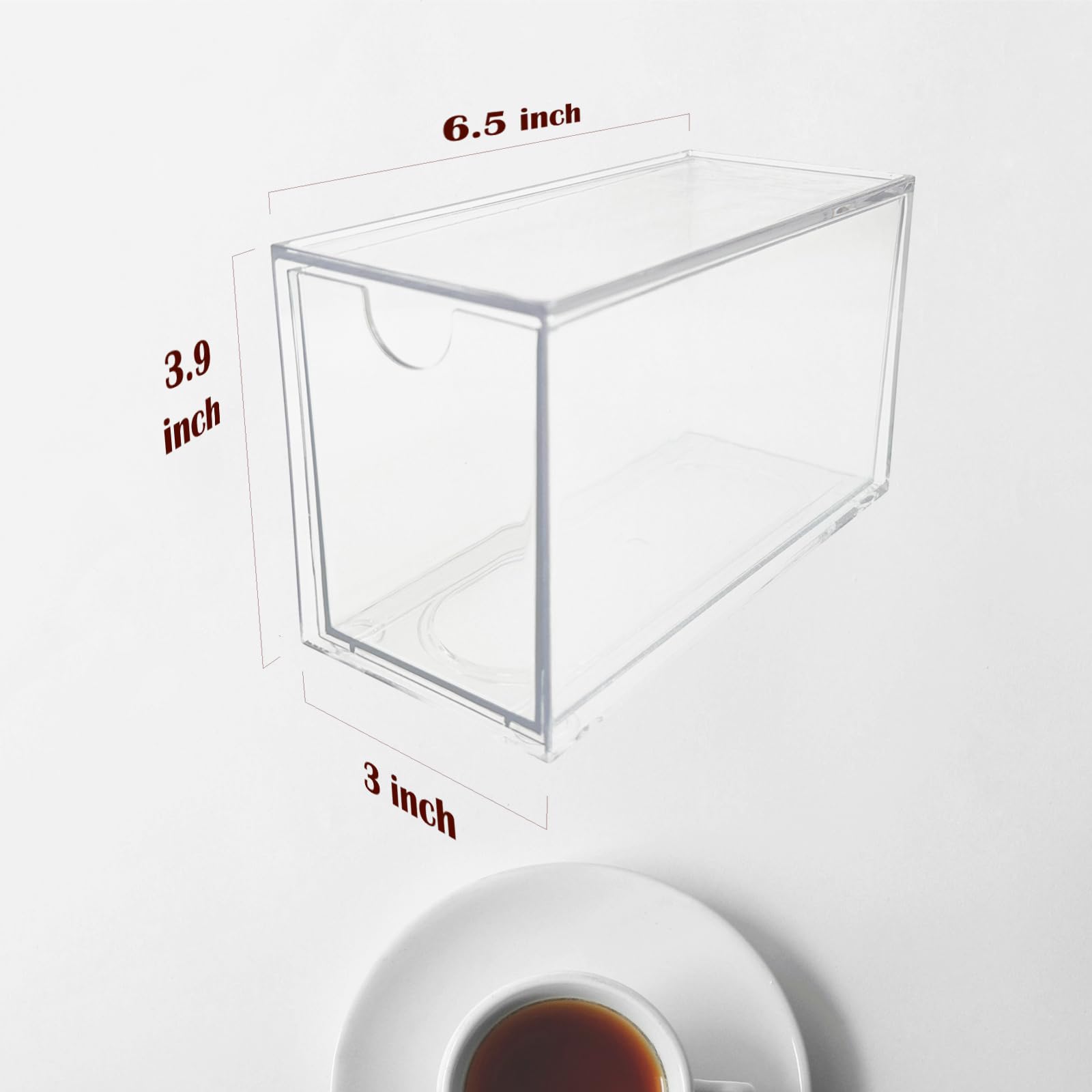 AZEZO organizador de té apilable, ideal para ahorrar espacio