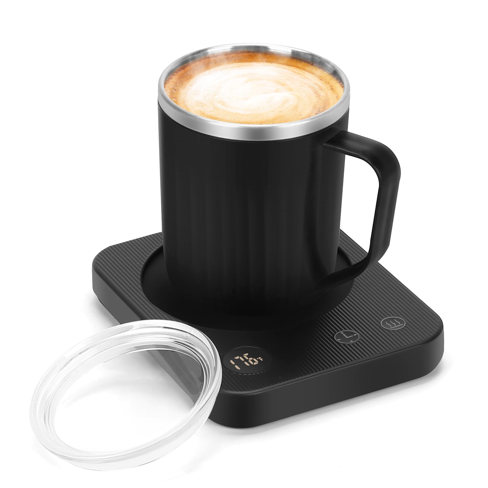 AZFUNN calentador de taza con set 13.5oz mantiene el café caliente
