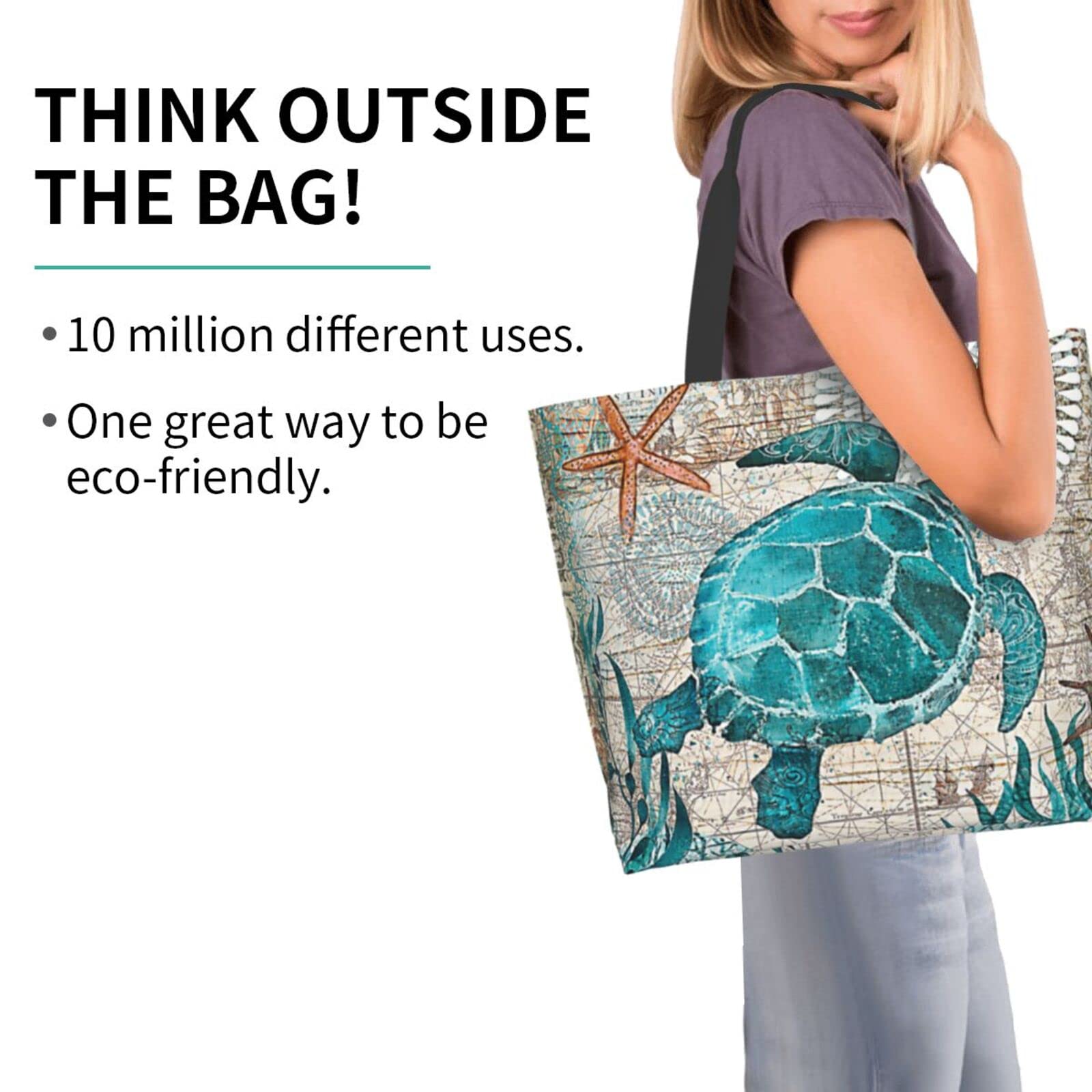 AZJOYLIFE bolsa tote con bolsillo interior para organización.