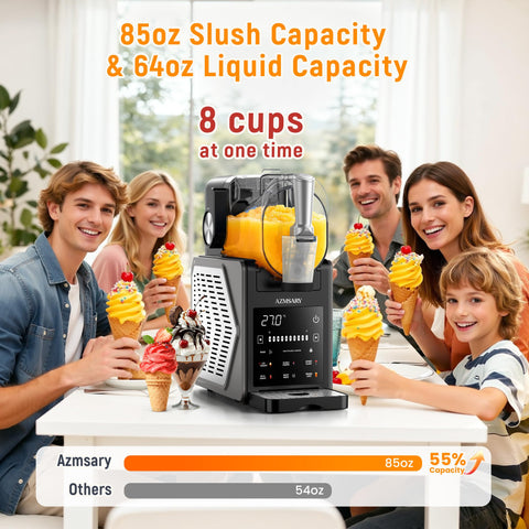 Azmsary Capacidad 85oz, ideal para familias y fiestas