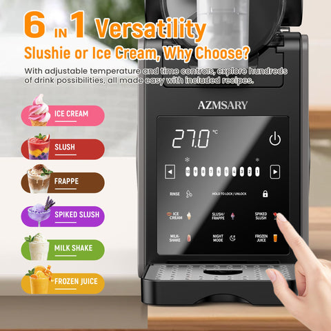 Azmsary Maquina 6 programas preconfigurados, versatilidad en bebidas