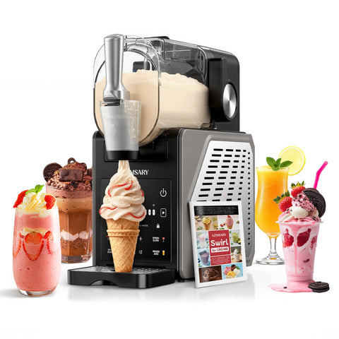 Azmsary Maquina granizados 85oz con pantalla LED, control sencillo para bebidas rápidas
