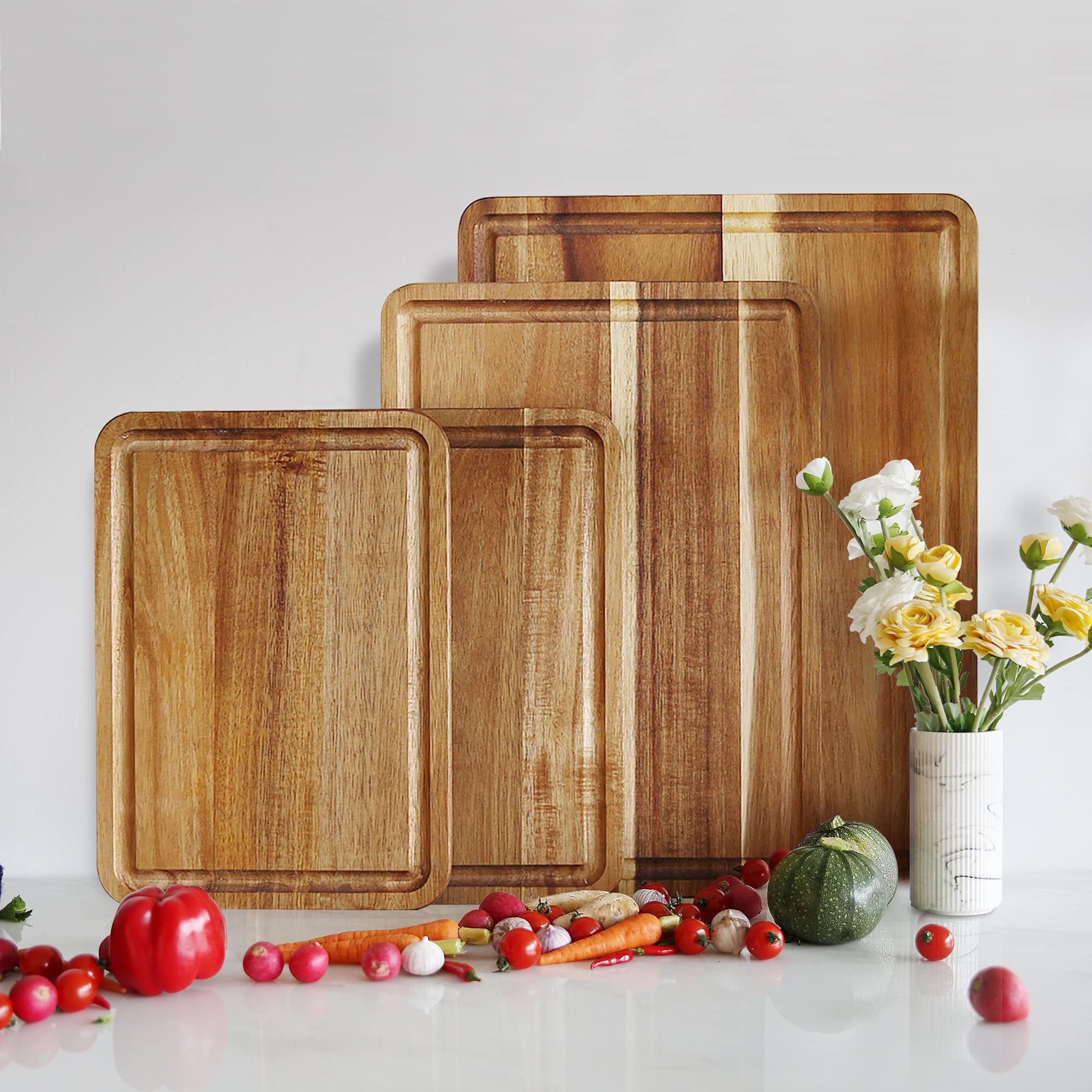 AZRHOM diseño reversible para cortar diferentes alimentos sin cambiar de tablero