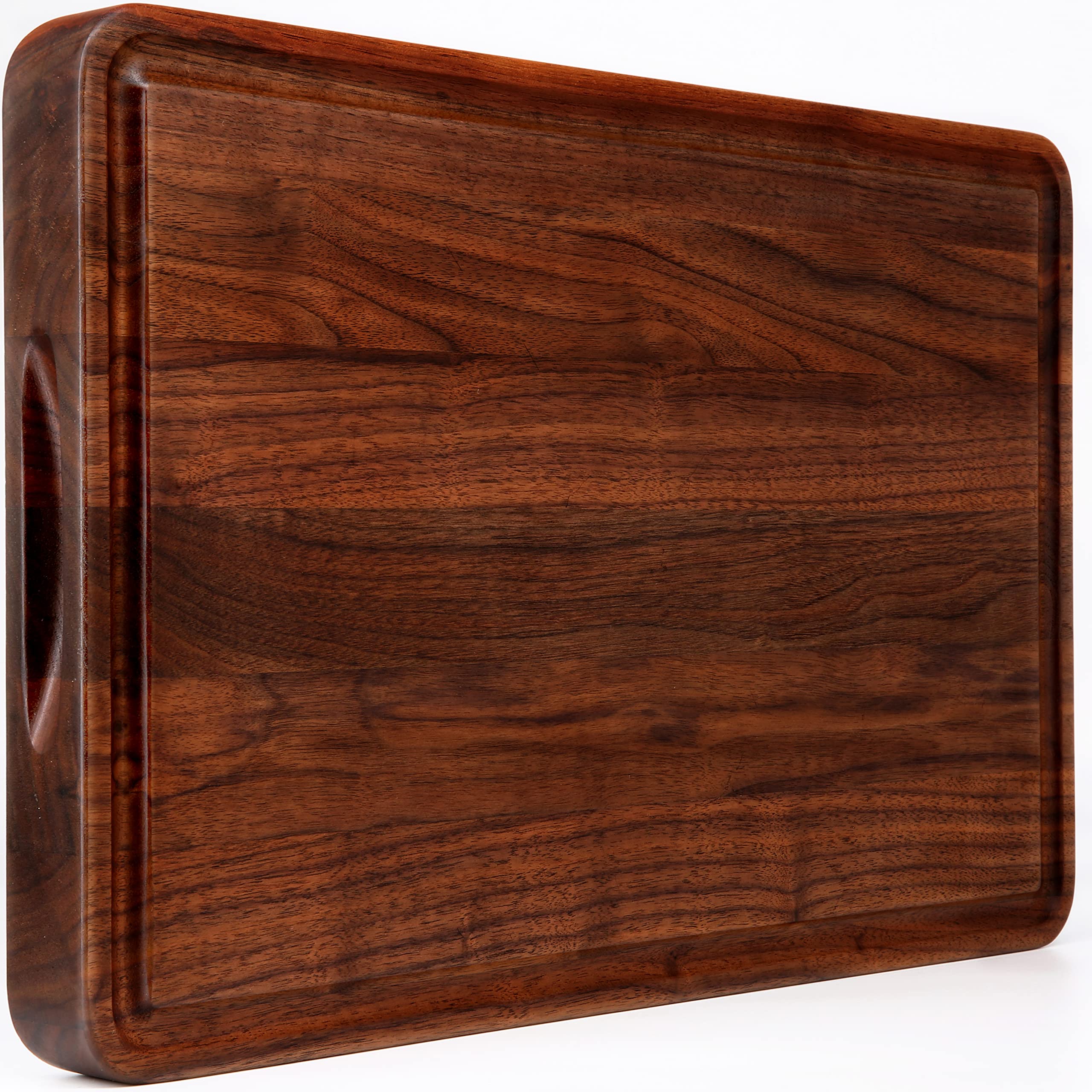 AZRHOM tabla nogal 18x12 frente, superficie estable para picar y servir