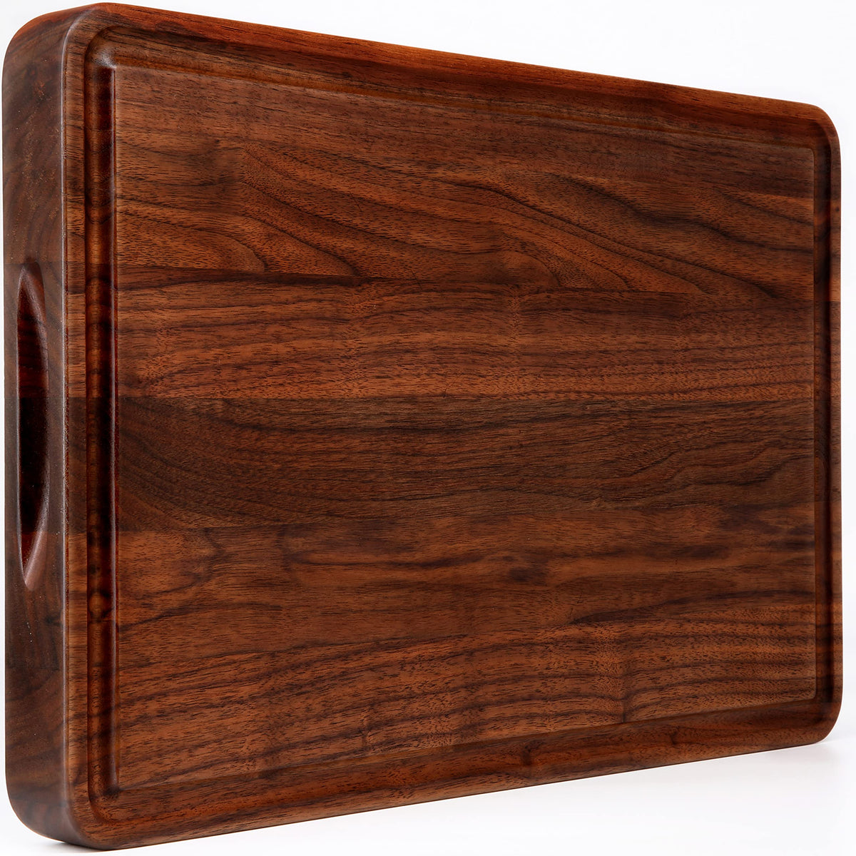 AZRHOM tabla nogal 18x12 frente, superficie estable para picar y servir