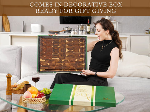 AZRHOM tabla con caja regalo, lista para regalar.