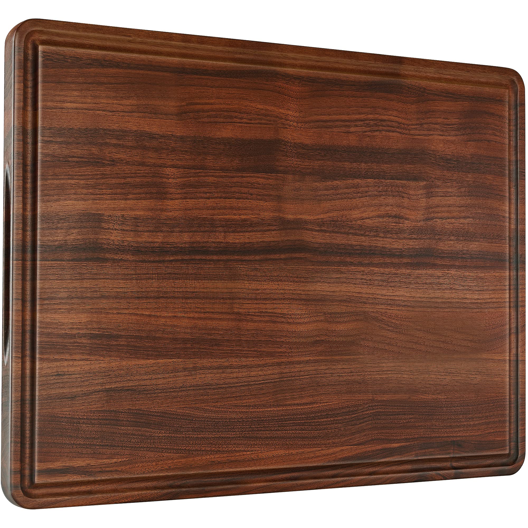 AZRHOM Tabla de cortar de nogal 24x18, vista general para uso diario
