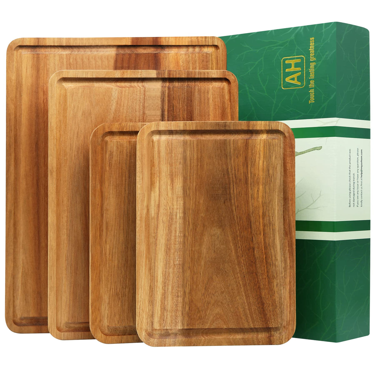 AZRHOM tablas de corte grandes en caja regalo listas para presentar y regalar