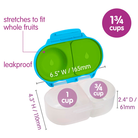 b.box Snack Box 2 Pack fruta Flexi para fruta entera sin trocear