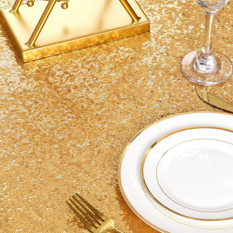 B-COOL camino de mesa dorado, resistente y reutilizable para evento.