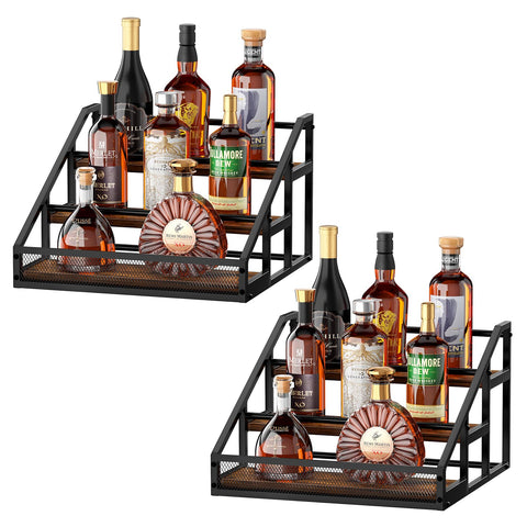 B4Life estante licor tres niveles exhibe botellas y ordena la barra