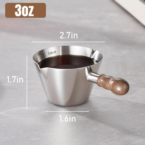 Baalaka taza de café expreso, diseño preciso para vertido controlado