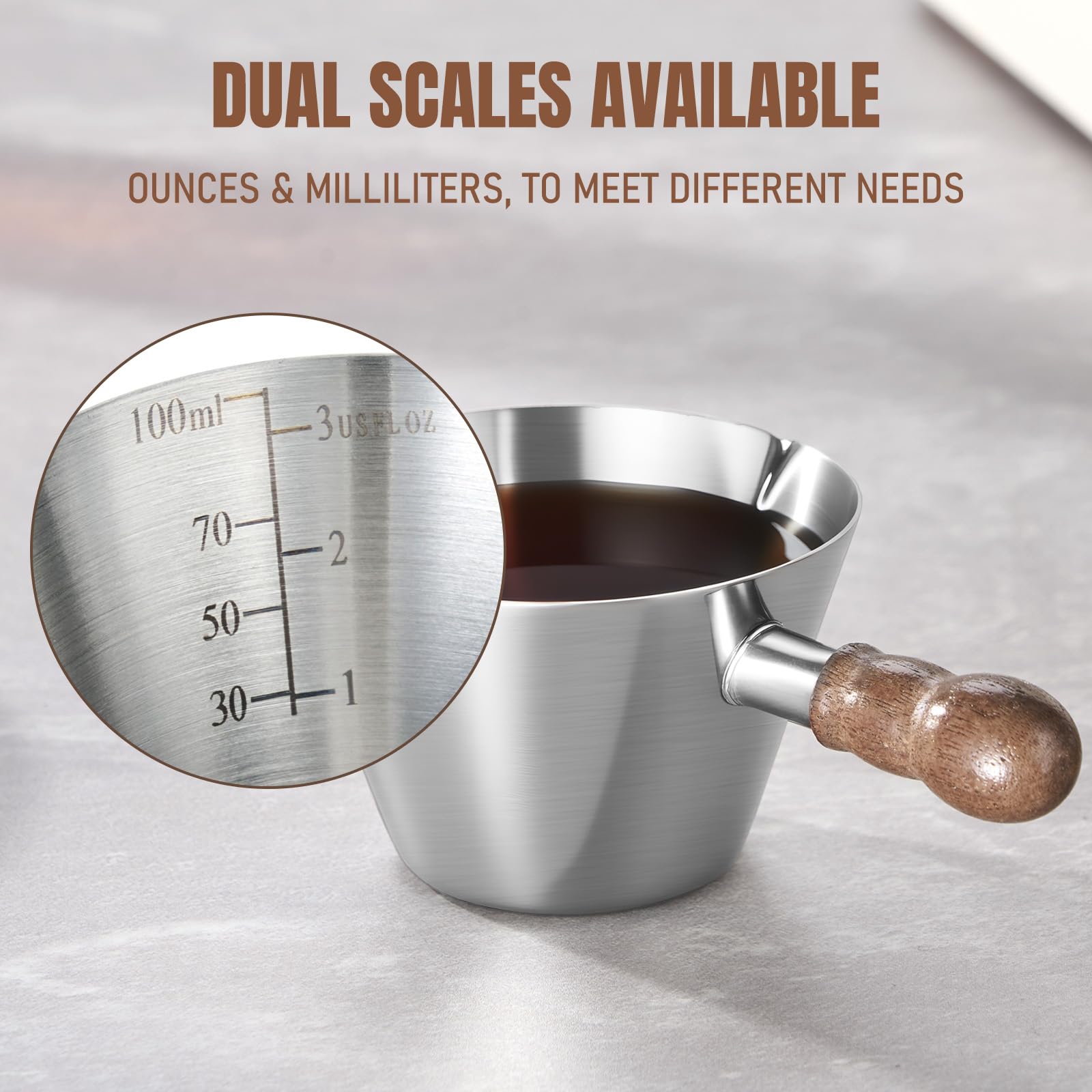 Baalaka taza de café expreso, uso versátil en cocina