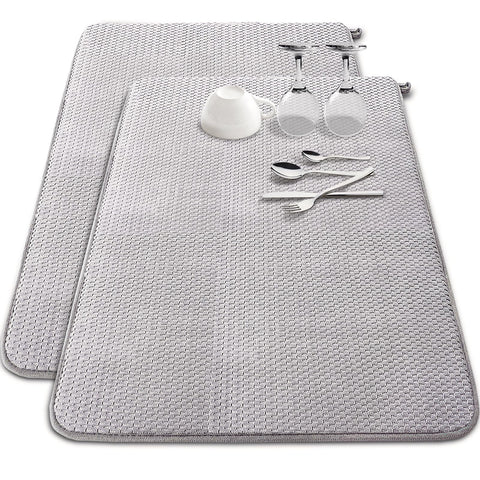 Baaxxango alfombrilla secado microfibra extragrande 30x24, absorber rápido y protección de encimeras.