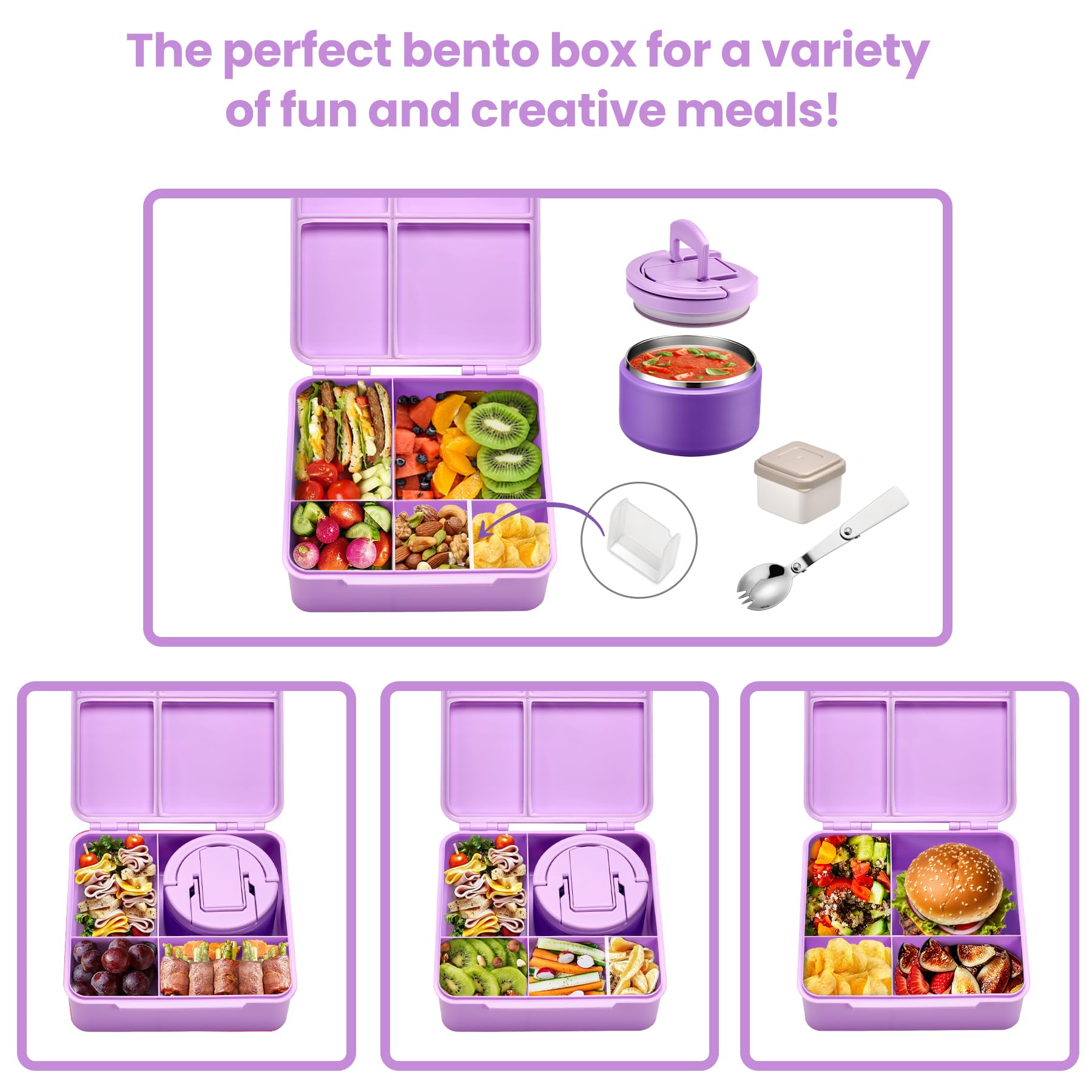 BABHAMNESS kit de viaje con termo aislado y lonchera para llevar comidas.