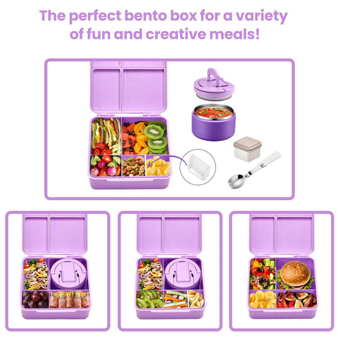 BABHAMNESS kit de viaje con termo aislado y lonchera para llevar comidas.