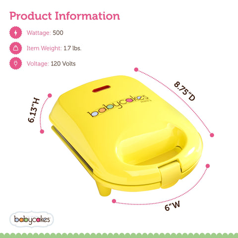 Recubrimiento antiadherente de Babycakes Hacedor de Donas Mini facilita la limpieza.