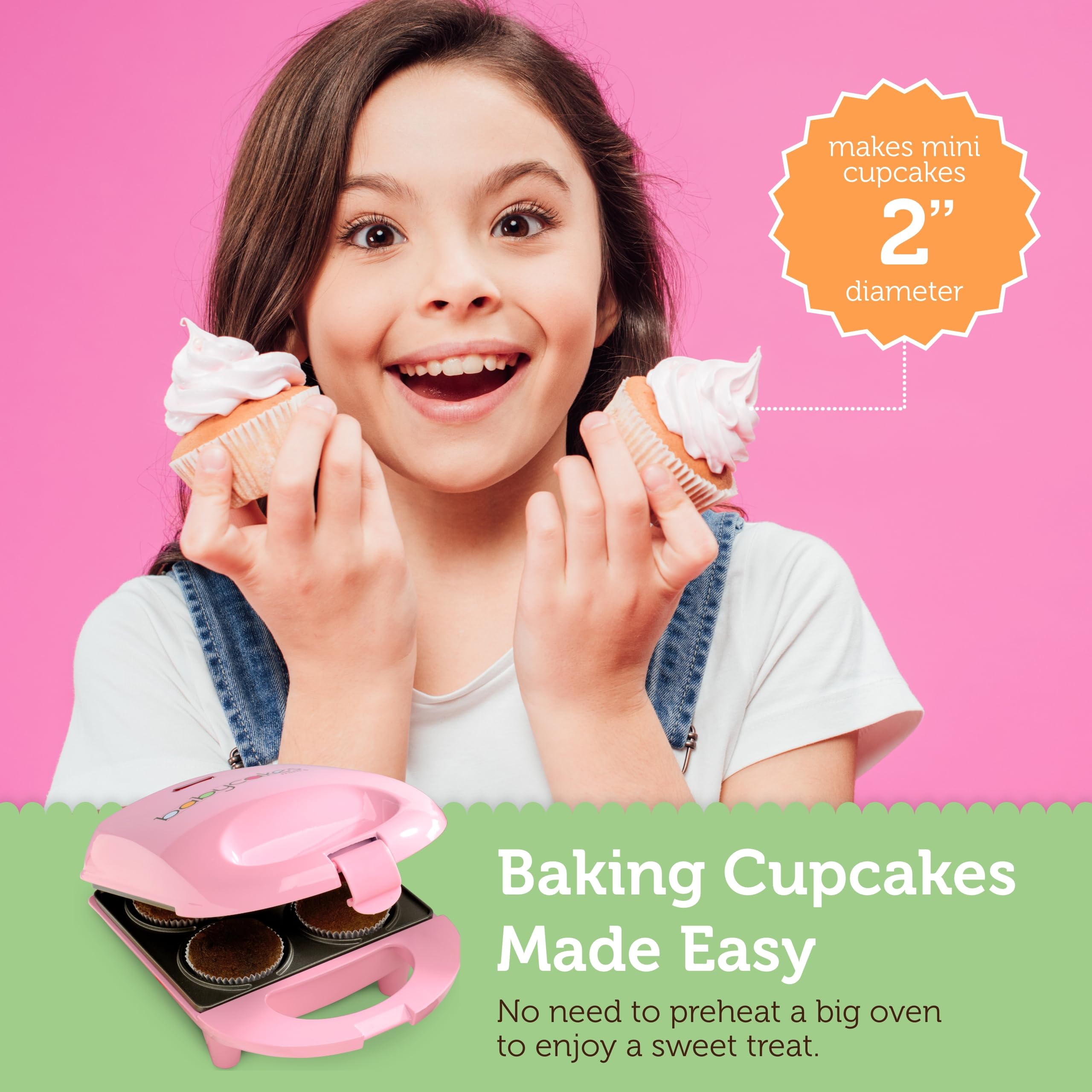 Babycakes, indicador de potencia que señala cuando está lista para hornear.