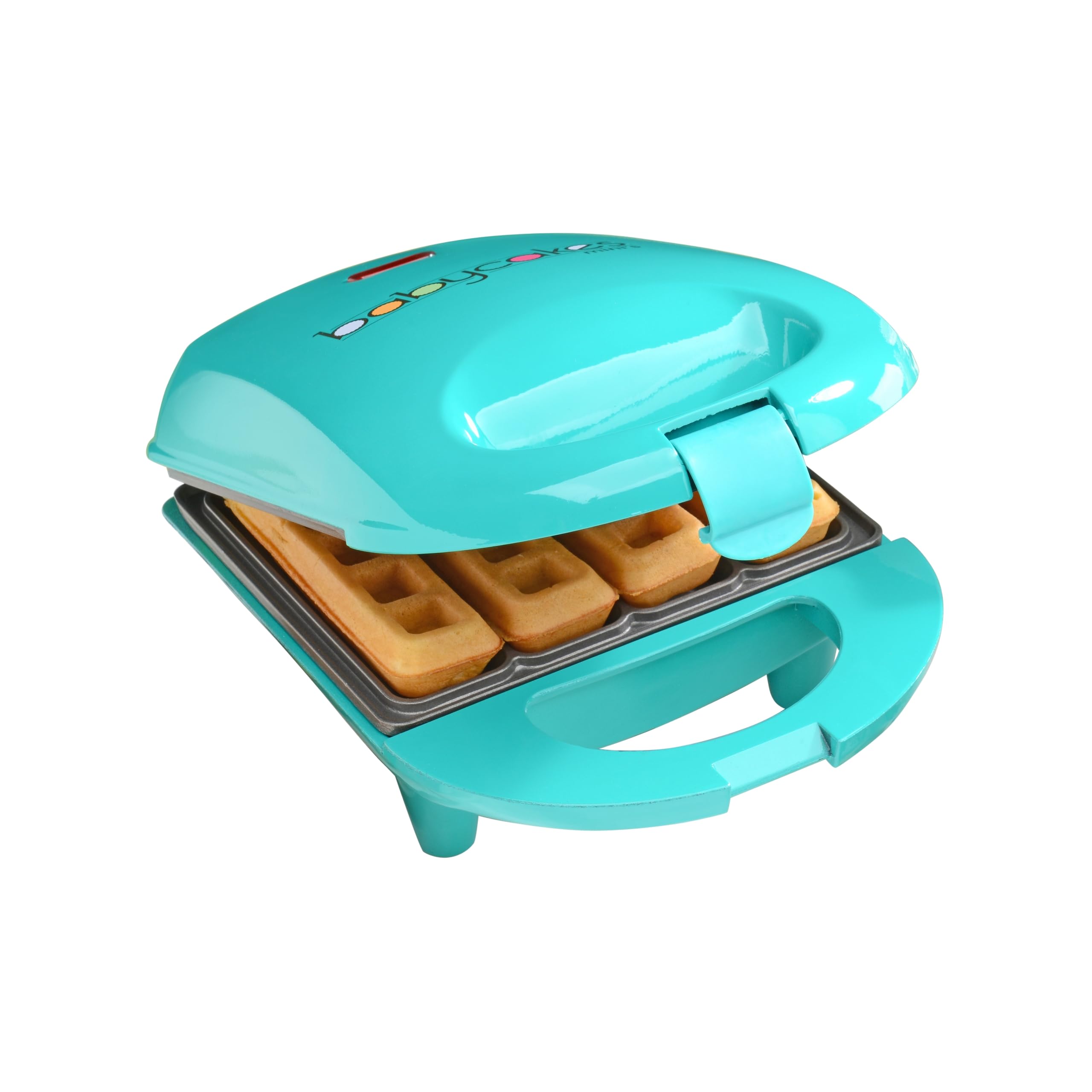 Babycakes Mini Gofre Palito con antiadherente para desmolde rápido.