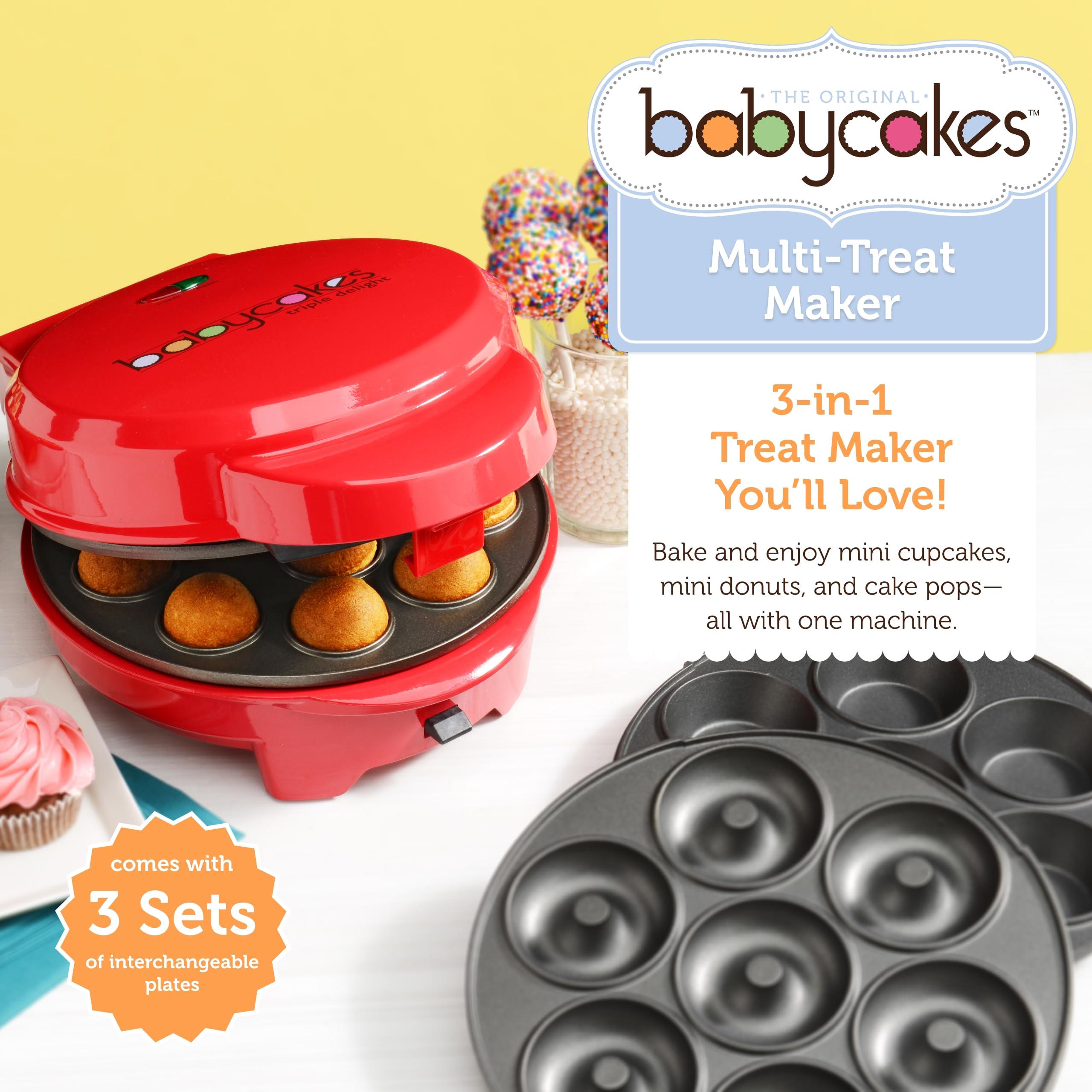 Babycakes paletas de pastel listas para servir