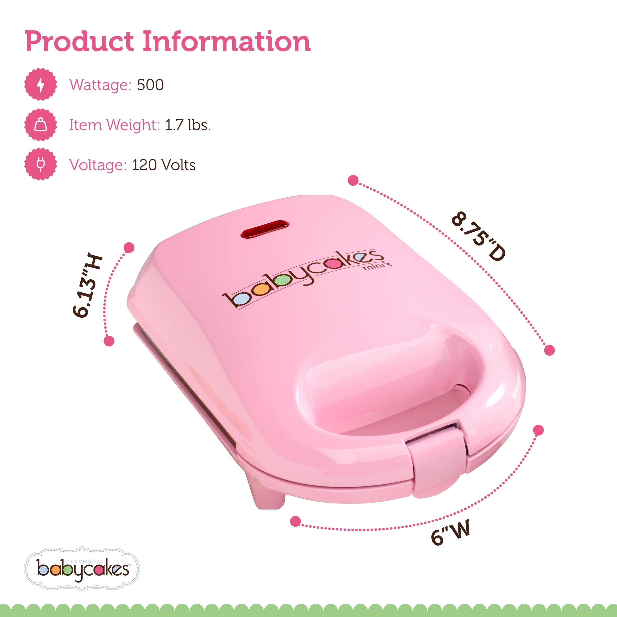 Babycakes, recetas incluidas para empezar a hornear de inmediato.