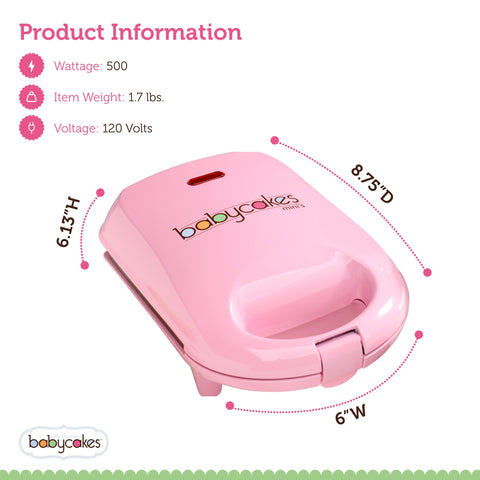 Babycakes, recetas incluidas para empezar a hornear de inmediato.