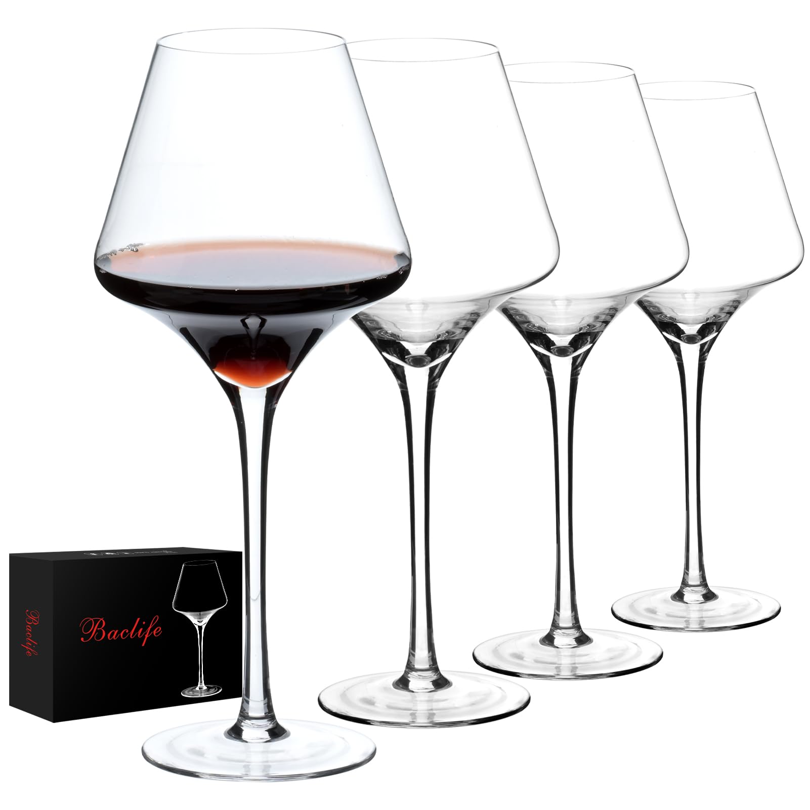 Copa de vino tinto BACLIFE de 20 onzas potencia aromas y sabores.