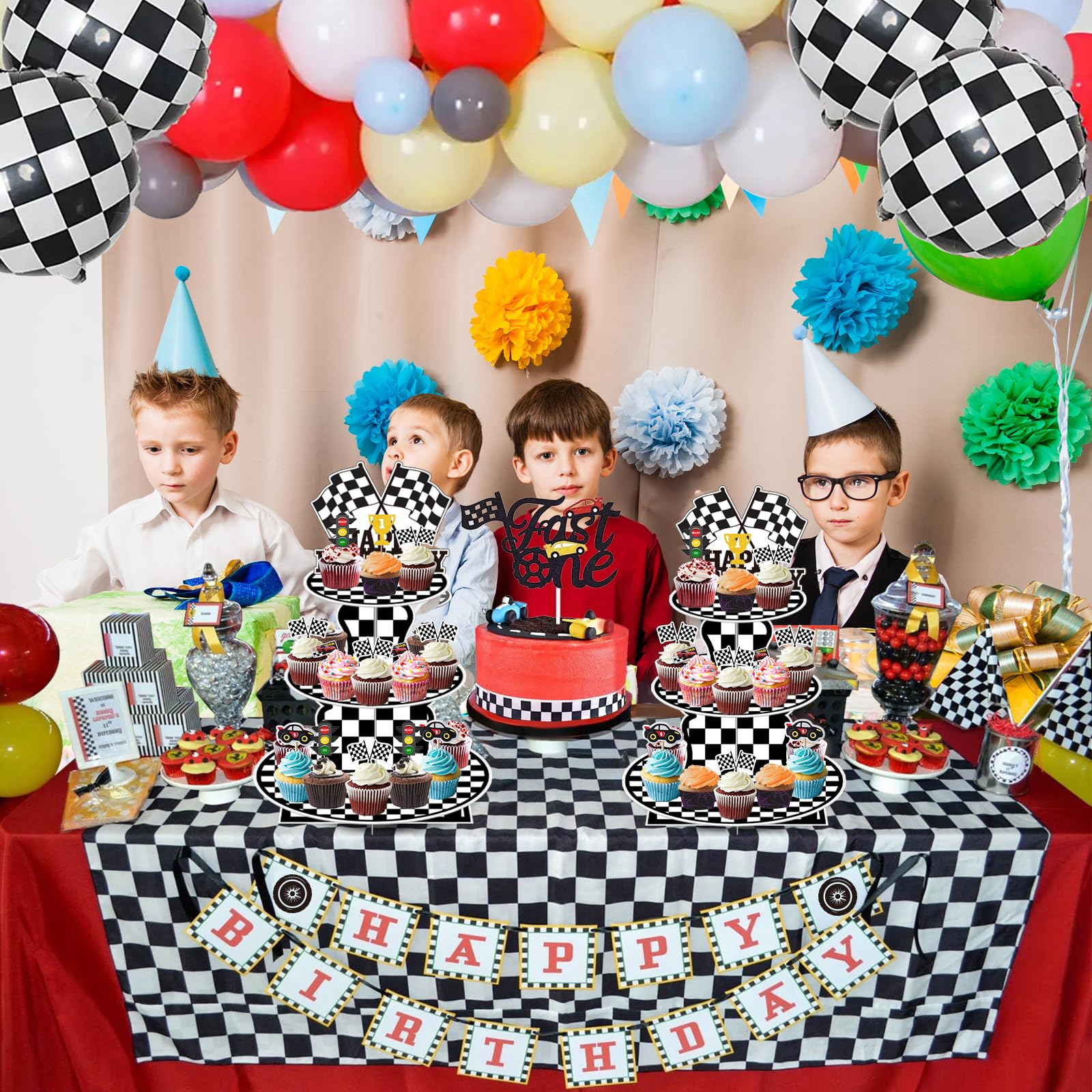 BACUTHY ensamble sencillo y torre estable para cupcakes.