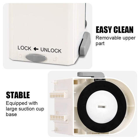 Badelite espiralizador con contenedor de 2 tazas para evitar desorden.