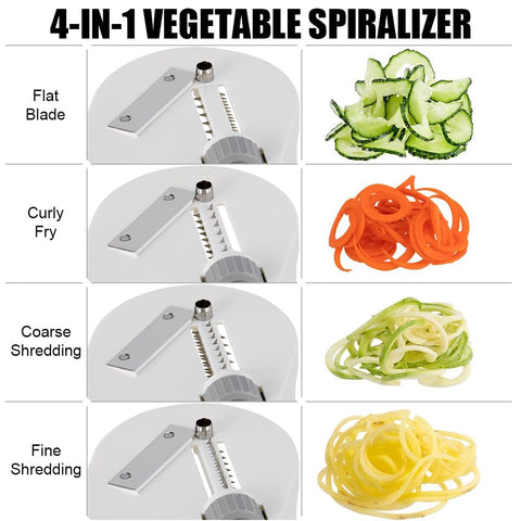 Badelite espiralizador en uso para pasta de verduras saludable.