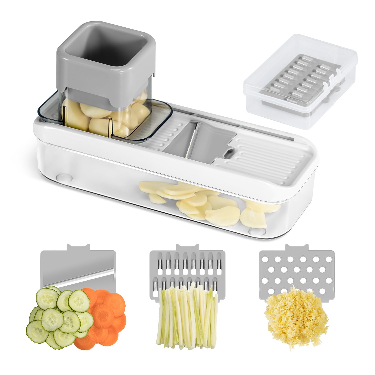Badelite Mini Ajo Laminado: rebanado rápido para recetas frescas.