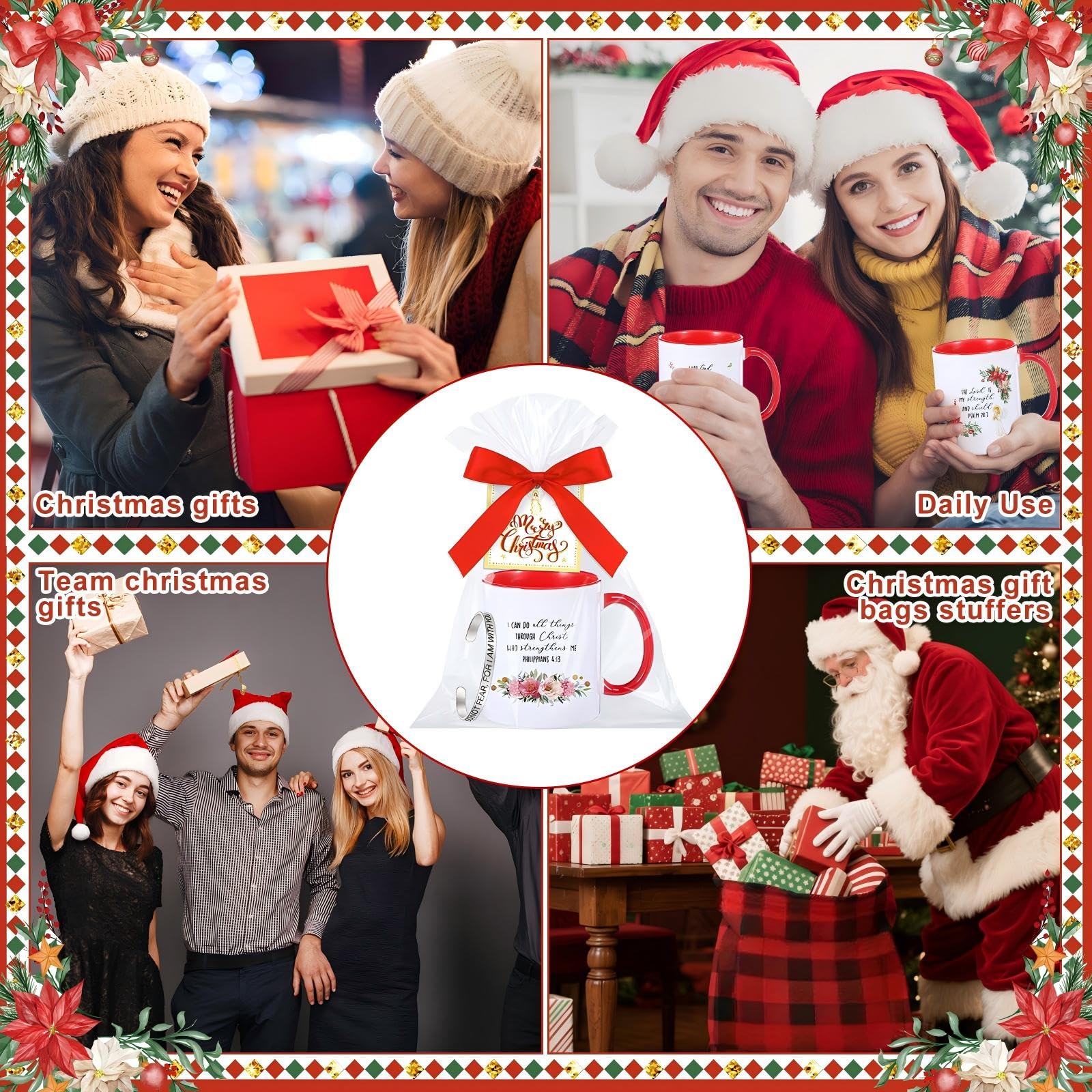 Conjunto de regalo navideño completo de Baderke para compartir fe